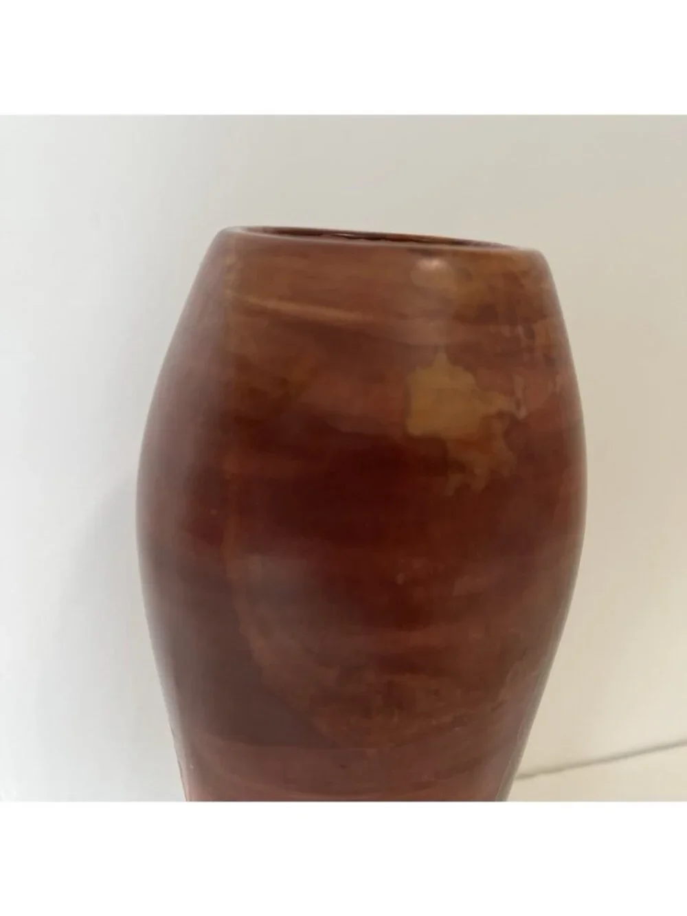 Hand Carved Soapstone Etched Giraffe Tree African Art Vase Made In Kenya